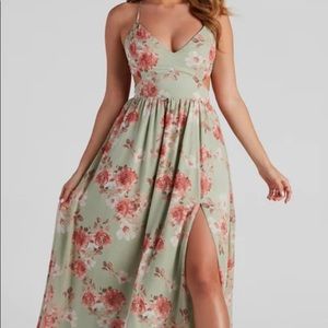 COPY - Bailey Floral Chiffon A-Line Dress